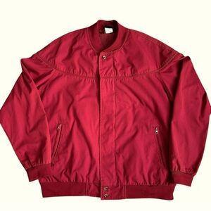 Hanand Men’s Vintage 90s Zip Up Deep Red Jacket size XL
